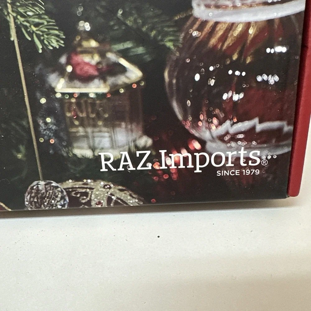 Raz Imports Crystal Drop Lighted Christmas Tree Candles Set of 10 W/ Remote NEW